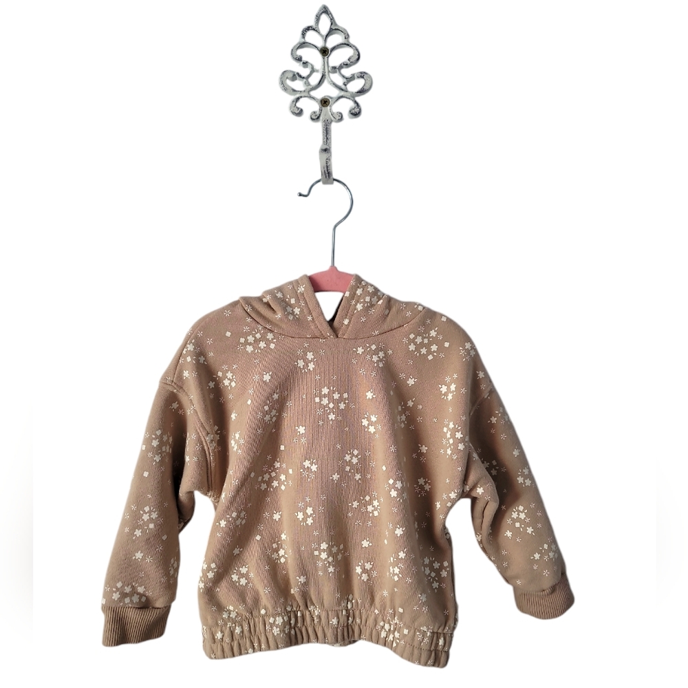 Easy-Peasy Neutral Floral Hoodie